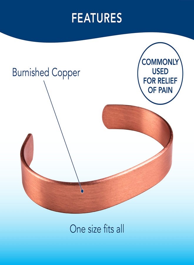 Apex Copper Bracelet, Solid Band - Image 4