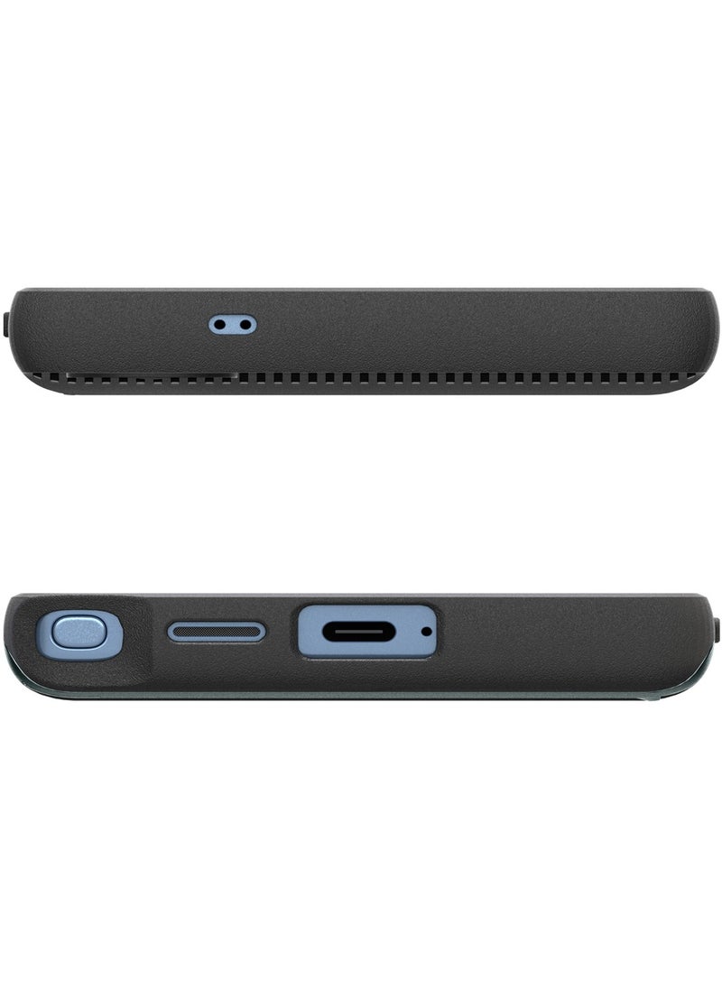 Spigen - Slim Armor CS for Samsung Galaxy S25 ULTRA Case Cover with Card Holder Compartment - Abyss Green - Image 1
