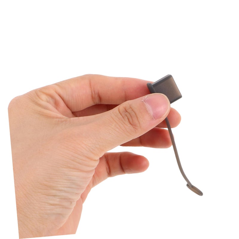 USB Port Dust Plugs 30 Pieces Black Charging Data Cable Protector Covers - Image 5