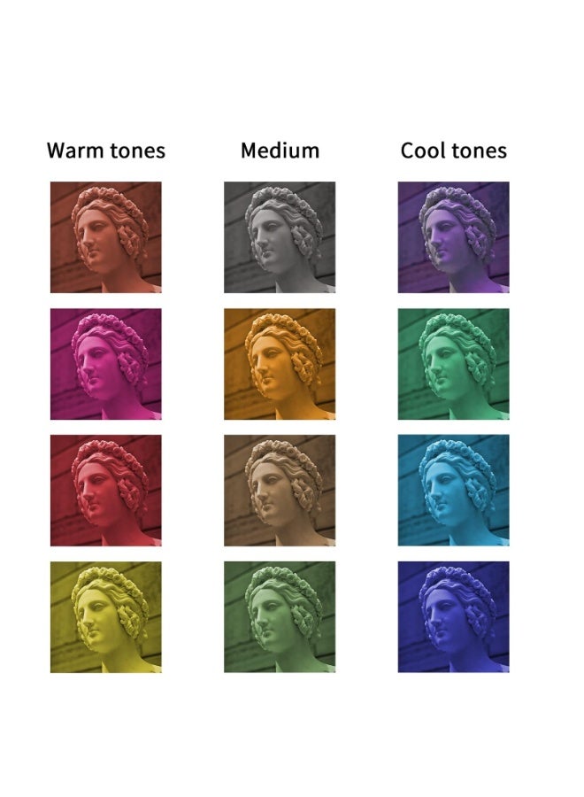 20 Pieces Universal Gels Lighting Filter Kit for Camcorder LED Video Light, 3.74” x 2.56” Transparent Color Correction Lighting Film Plastic Sheets,9.8 * 6.6CM  - Image 4