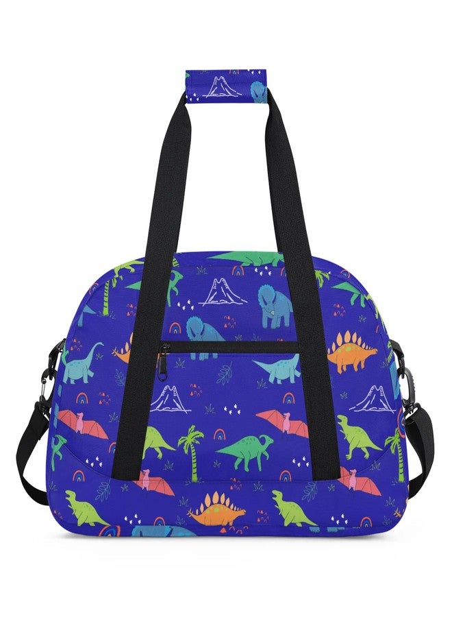 Funky Qiu Kids Duffel Bag for Boys Girls - Sport Gym Bag for Woman Man Weekender Overnight Bag Travel Duffle Bag Practice Workout Dance(Dinosaur) - Image 1