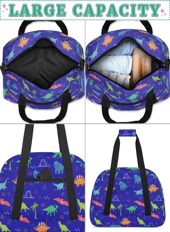 Funky Qiu Kids Duffel Bag for Boys Girls - Sport Gym Bag for Woman Man Weekender Overnight Bag Travel Duffle Bag Practice Workout Dance(Dinosaur) - Image 5