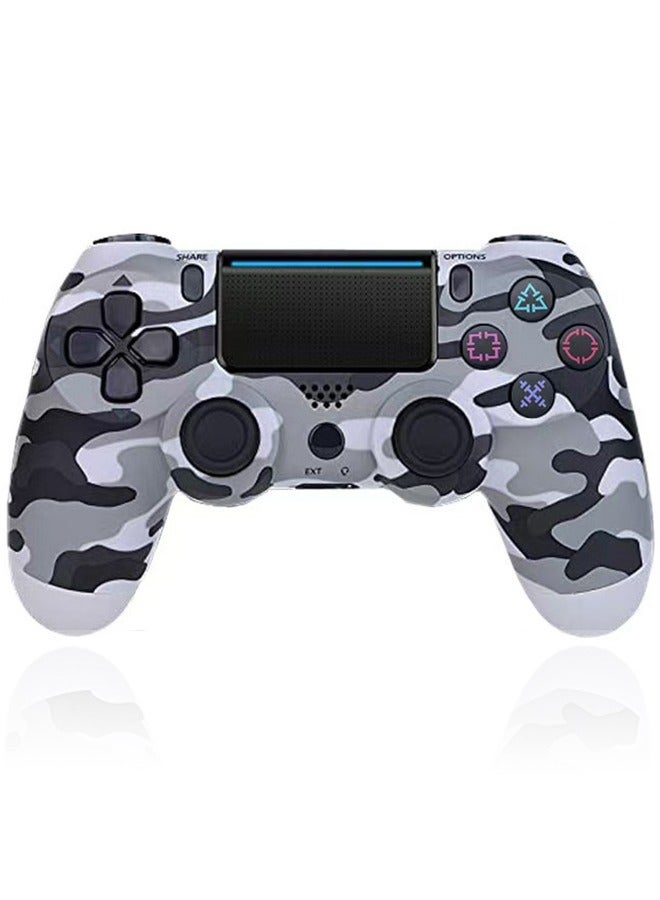 CubeG Wireless Controller for PlayStation 4, Bluetooth High-Performance Gamepad with Dual Motor Feedback - Camo Gray - Image 1