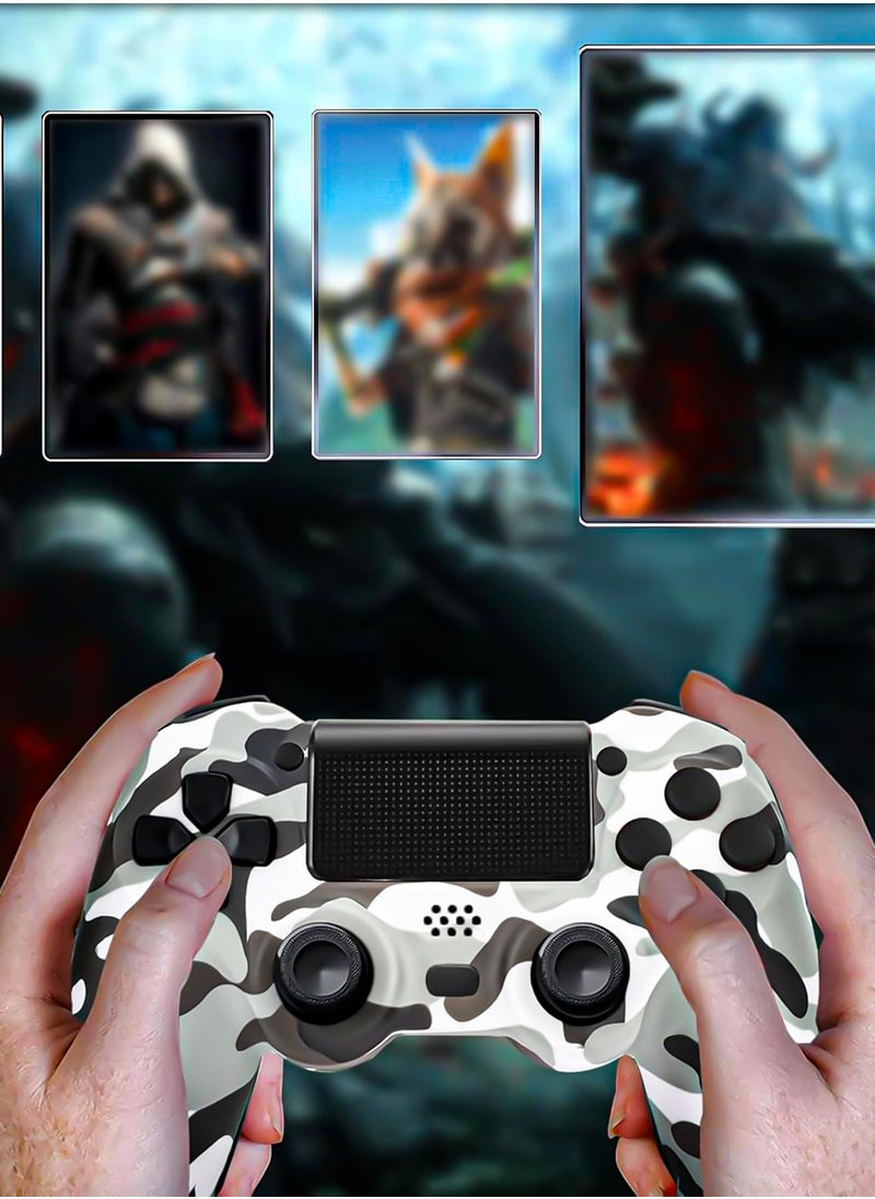 Sony Corporation - Dualshock Wireless Controller for PS4, Bluetooth High-Performance Gamepad with Dual Motor Feedback - Camo Gray - Image 1