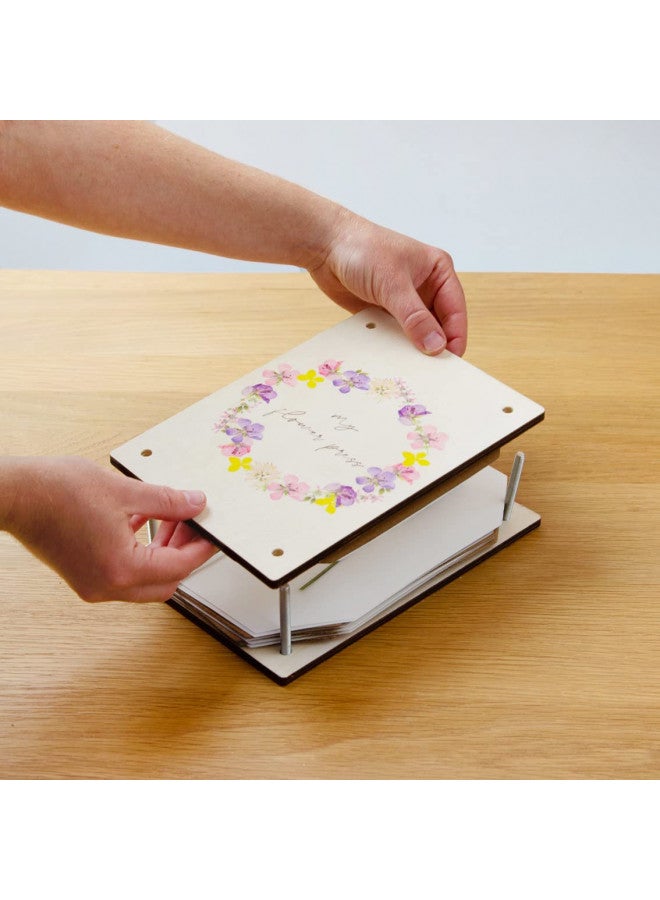Talking Tables Wooden Flower Press Kit for Art and Crafts Supplies or Card Decorations | Preserve a Special Memory | Creative Gifts for Her, Kids, Adults,Purple - Image 1