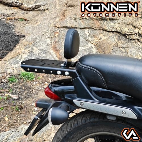 Konnen® Top Rack with Backrest for Bajaj Avenger Street/Cruise (2.0) (Black, Pack of 1) - Image 4
