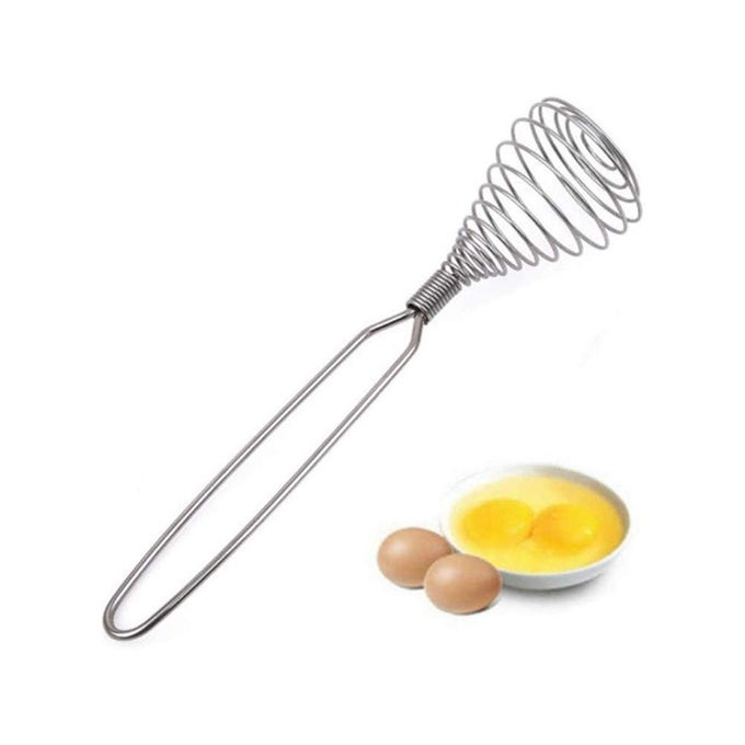 MINI FRENCH SPRING WHISK 867 INCH SILVER STAINLESS STEEL SPRING COIL WHISK HAND EGGBEATER EGG MIXER WHISK BLENDER STIRRING BEATER