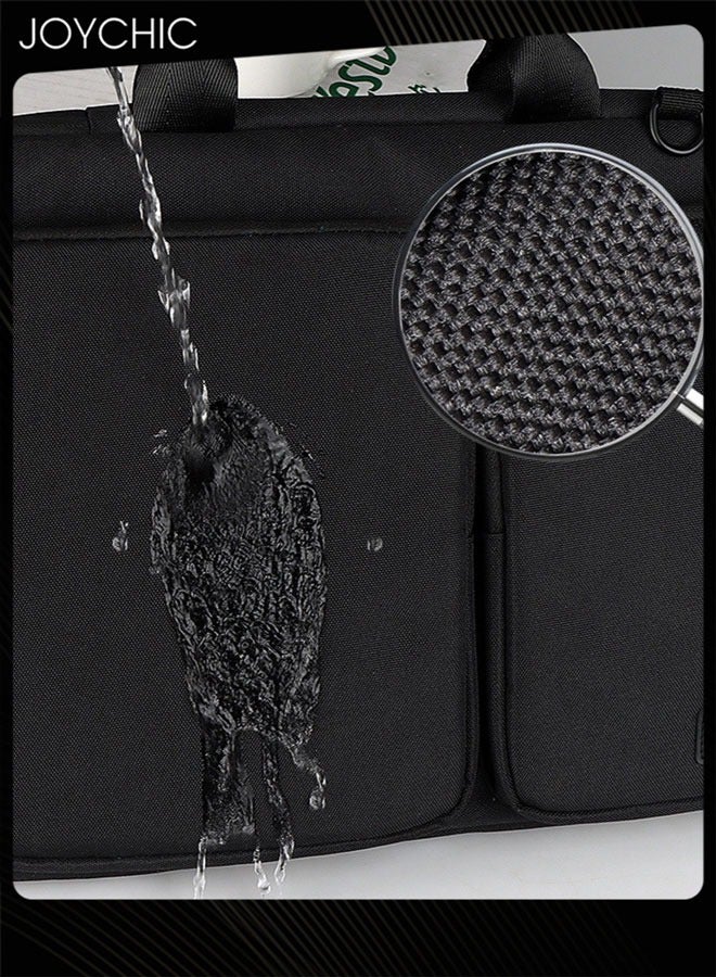 جوي شيك حقيبة كمبيوتر لوحي واقية بزاوية 360 درجة، حقيبة كتف ذات سعة كبيرة، حقيبة حمل مع جيب أمامي، حقيبة كمبيوتر محمول عمودية مقاومة للماء تناسب 14.1 بوصة للرجال والنساء والسفر المدرسي - Image 4