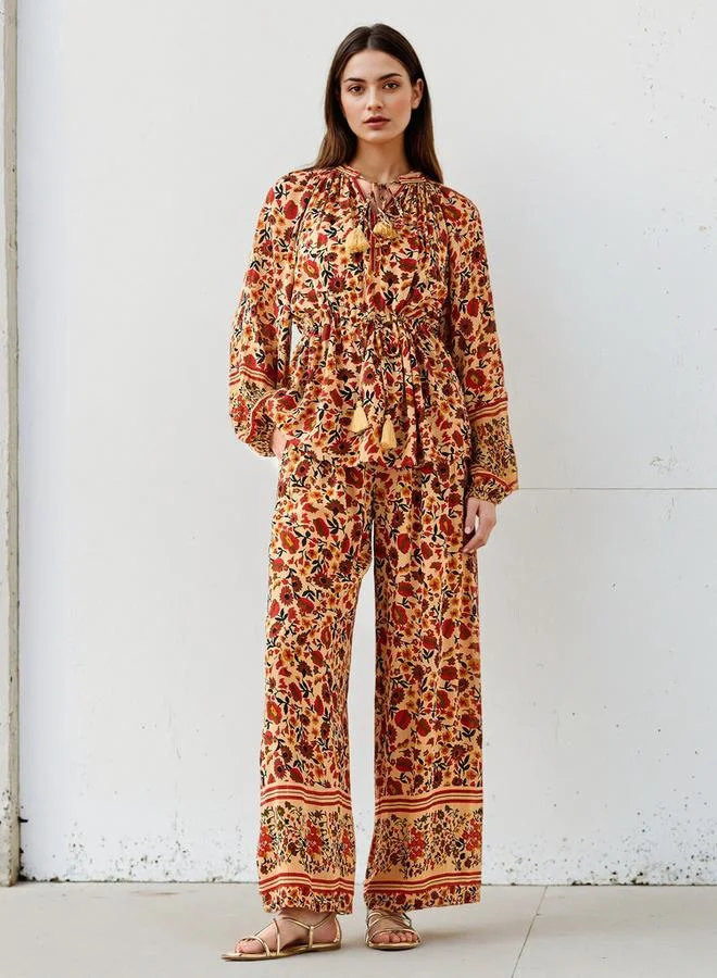 Lee Cooper Lee Cooper Bohemian Print Pants with Pockets