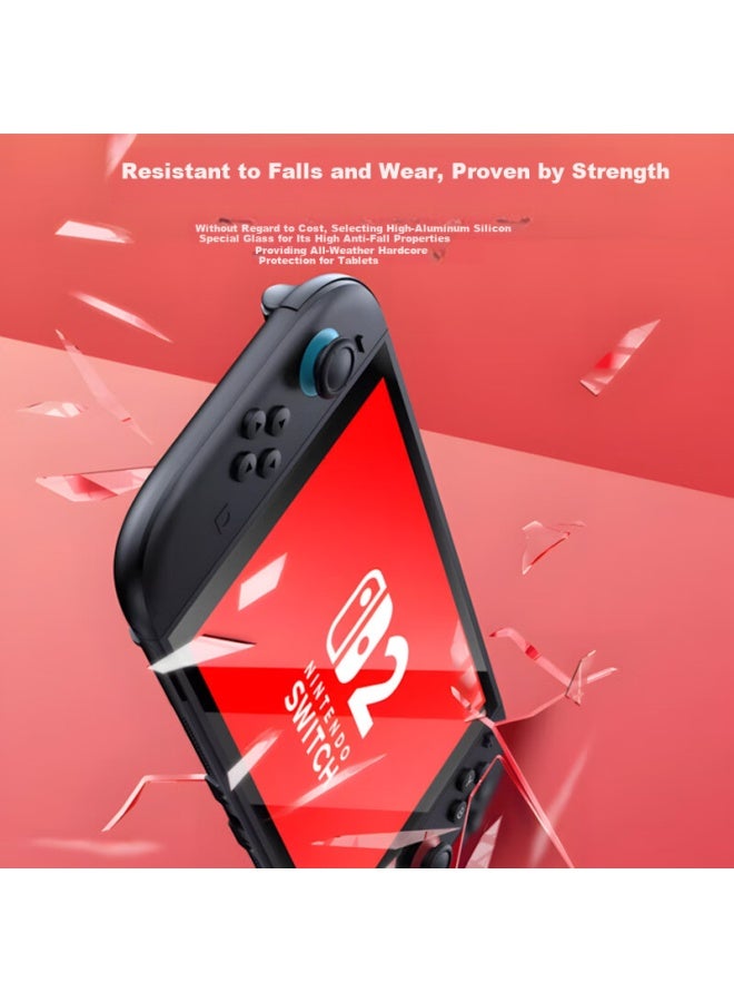 Langling Ar Enhanced Transparent Screen Protector For Nintendo Switch 2, High Definition Anti-fingerprint Full Screen Coverage Tempered Glass Film - Image 4