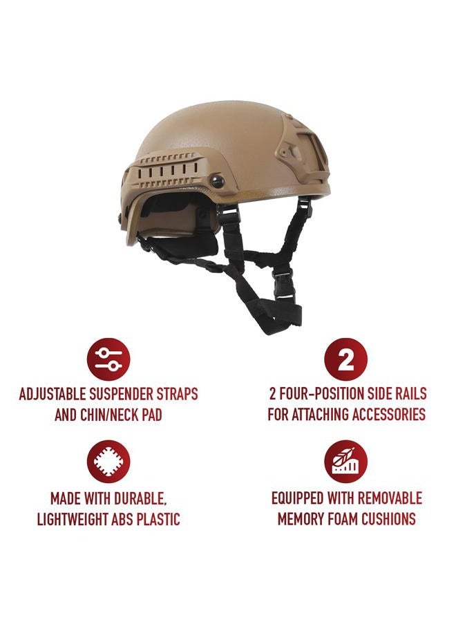 Rothco Base Jump Helmet, Coyote Brown - Image 5
