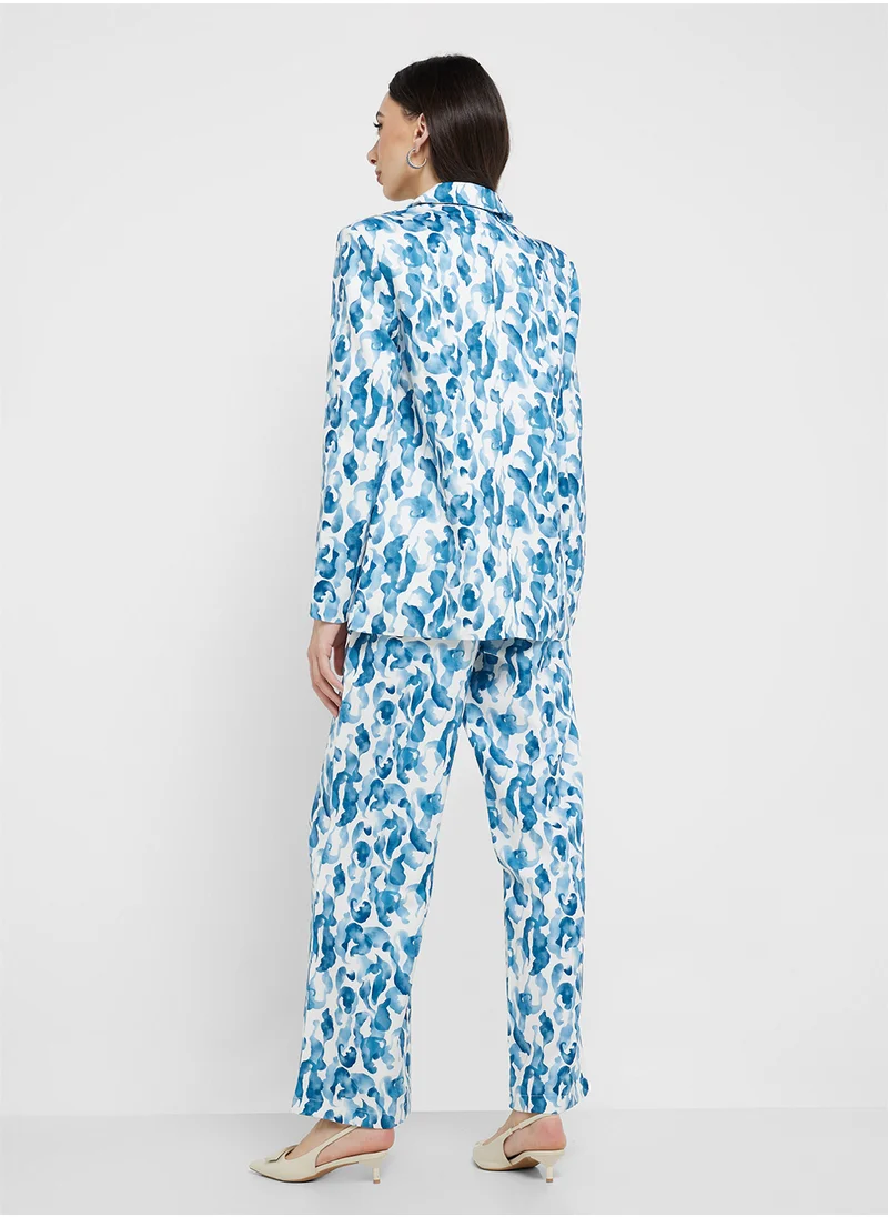 ايلا Montonal Print Blazer & Pant Set