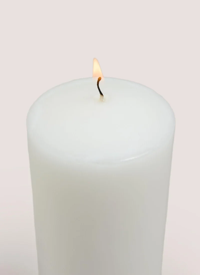Matalan White Church Large Candle