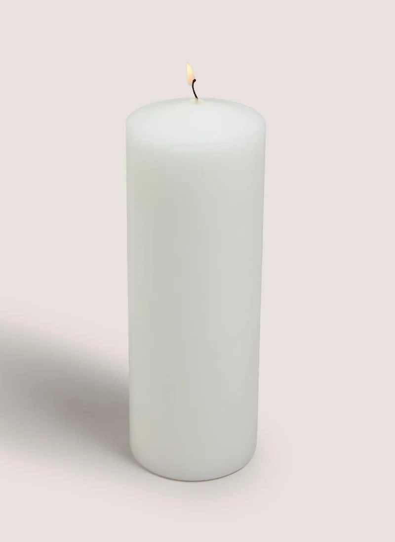 Matalan White Church Large Candle