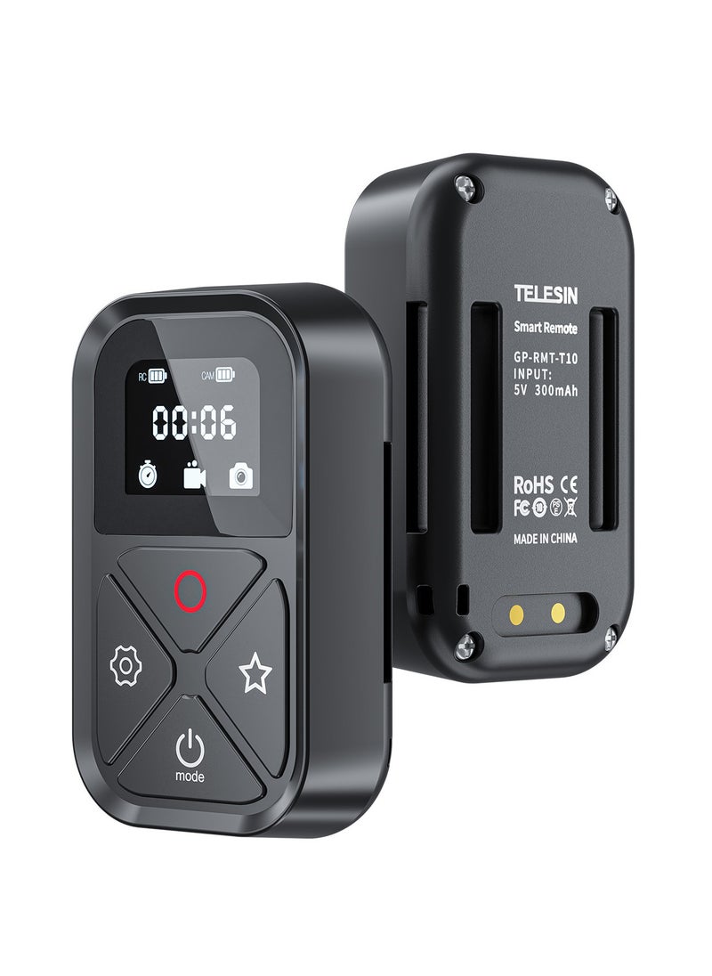 TELESIN - جهاز تحكم عن بعد لاسلكي ذكي مقاوم للماء GP-RMT-T10 مزود بشاشة عرض LED ومسافة عمل كبيرة 80 مترًا لاستبدال GoPro 10 9 8 max - Image 1