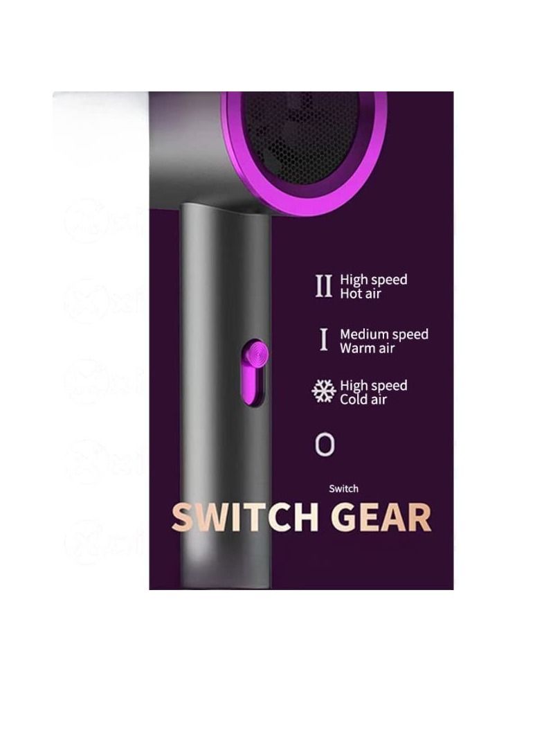 Contex Hair Blower Dryer Mini Portable Low Noise Simple-Design Home Beauty Tool Blue Light Anion Hair. - Image 4