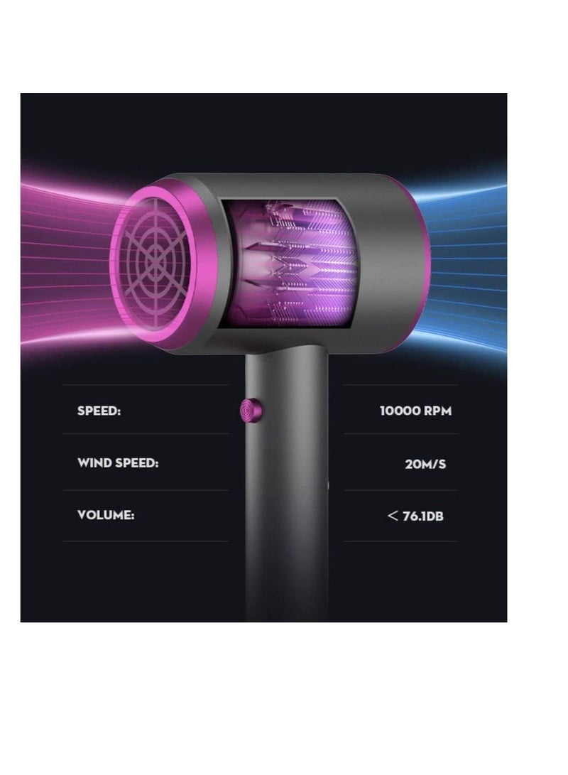 Contex Hair Blower Dryer Mini Portable Low Noise Simple-Design Home Beauty Tool Blue Light Anion Hair. - Image 2