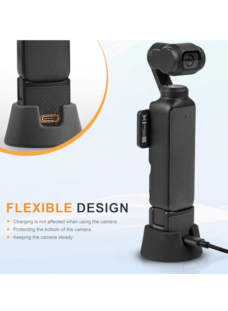 KASTWAVE Pocket 3 Desktop Mount Base, Silicone Non-Slip Desktop Mount, Brackets Gimbal Silicone Stand Mount Non-Slip Adapter, for DJI Osmo Pocket 3 Accessories, Lightweight and Compact - Image 5