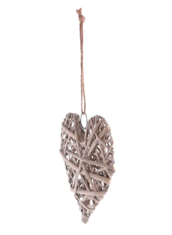 EBTOYS Wicker Hearts Wreath Home Wall Wedding Party Hanging Decor - Heart - Image 1