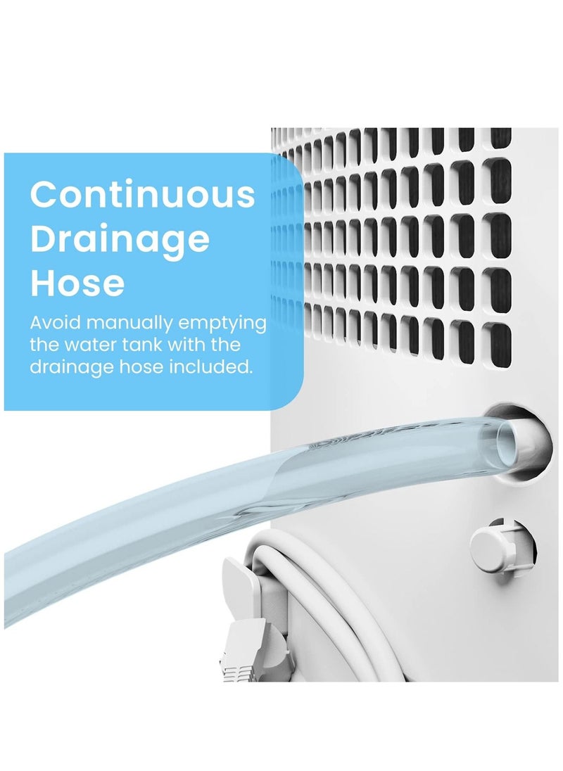 Pro Breeze - 12L/Day Dehumidifier with Digital Humidity Display, Sleep Mode, Continuous Drainage, Laundry Drying and 24 Hour Timer - Ideal for Damp and Condensation, Quiet Mark Certified - Image 1