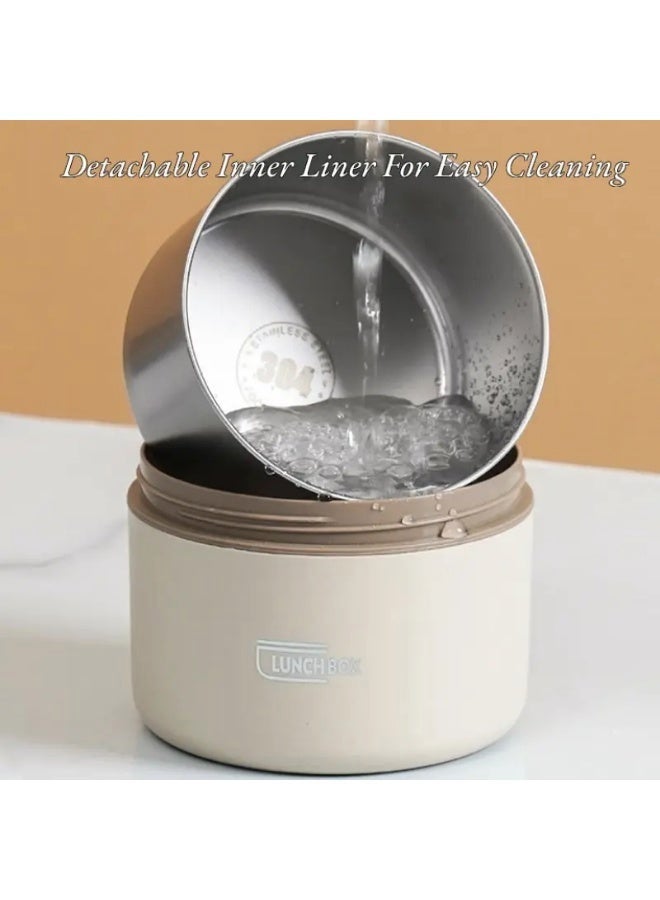 جولدن أروز مجموعة صناديق الغداء، صندوق غداء كبير السعة من الفولاذ المقاوم للصدأ مع حقيبة غداء، صندوق حراري محمول، للمدرسة والتخييم والعمل، منظمو وتخزين المطبخ، إكسسوارات المطبخ - Image 4