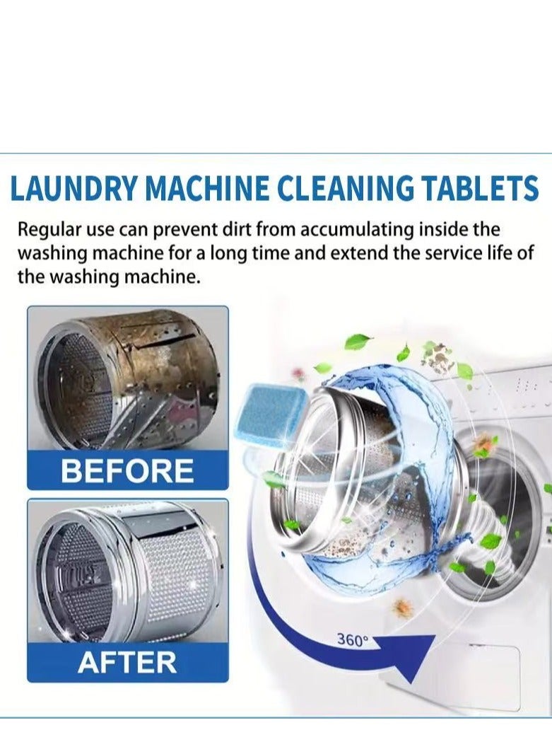 Maebho Washing Machine Cleaner Tablets, Deep Clean Front Loader & Top Load Washer, 12 Pcs Professional Grade Washer Machine Cleaner Deodorizer for Removing Build-up - Image 3