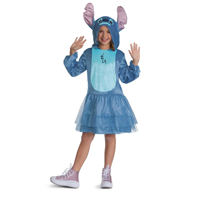 Party Centre Lilo & Stitch Hooded Dress Costume for Girls