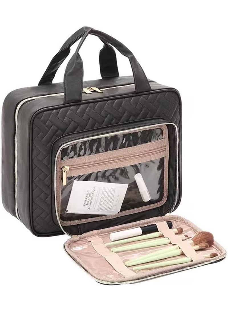 GT-Wheel - Toiletry Travel Bag with Hanging Hook Portable Makeup Organizer - Image 1