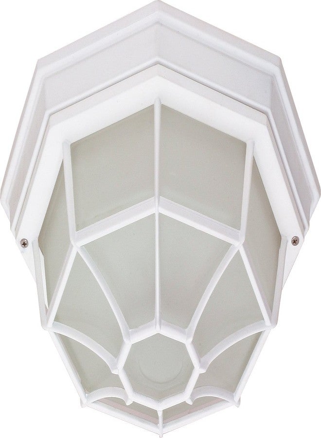 مصباح السقف التقليدي أحادي الإضاءة Nuvo Lighting 60/534 من مجموعة Spider Cage White باللون الأبيض