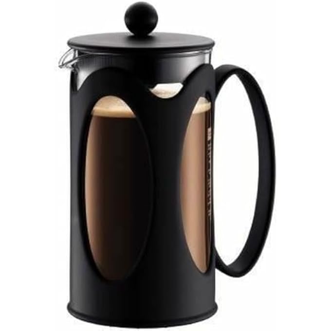 bodum Kenya Plastic French Press Coffee Maker Black 1 Litre Bd1068501 - Image 1