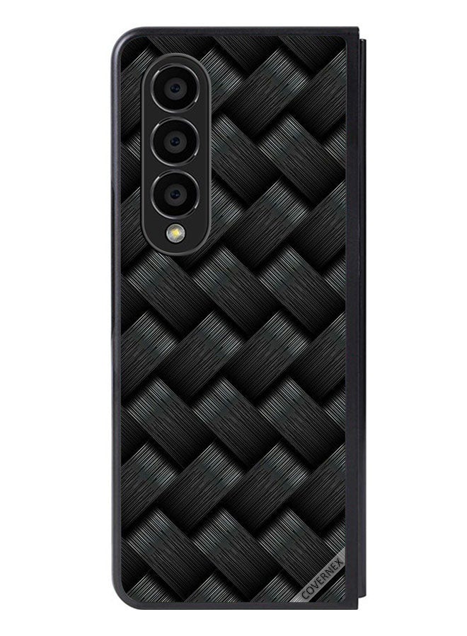Covernex Protective Case Cover For Samsung Galaxy Z Fold 4 Dark Stripes Pattern - Image 1