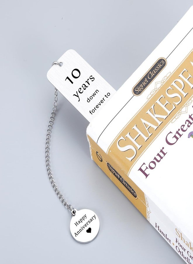 Perleddom 10th Anniversary Tin Gifts for Couple 10 Year Wedding Anniversary Tin Gift for Women Men Bookmarks Gift for 10th Anniversary Date Night Gifts for Husband Anniversary Wedding Gift for Wife - Image 2