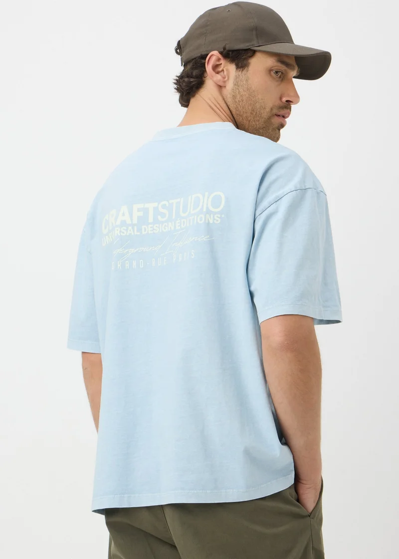 Matalan Blue Acid Wash Editions T-Shirt
