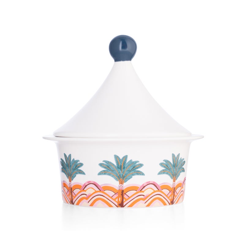 بلندز وعاء تقديم تمر مع غطاء من سيمارا - Image 1