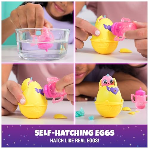 Hatchimals Alive, Neon Rainbow Spring Basket Toy (Styles May Vary), 3 Self-Hatching Easter Eggs, Gifts & Stocking Stuffers for Girls & Boys Ages 3 & up - Image 2