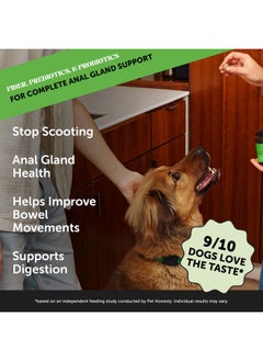 Pet Honesty Pet Honesty Scoot Stopper - Digestion & Health Supplement for Dogs - Dog Anal Gland Support, Diarrhea & Bowel Support, Fiber & Dog Probiotics and Digestive Enzymes (90 ct)  - Image 2
