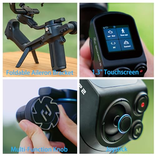 FeiyuTech SCORP 2 Gimbal Stabilizer for DSLR and Mirrorless Camera, Integrated Al Tracking Sensor, 3-Axis Camera Stabilizer for Sony Canon Panasonic Nikon, 2.5kg Payload Touch Screen Vertical Shooting - Image 5