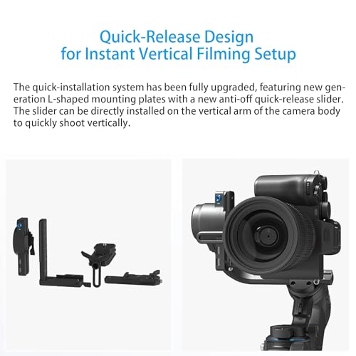 FeiyuTech SCORP 2 Gimbal Stabilizer for DSLR and Mirrorless Camera, Integrated Al Tracking Sensor, 3-Axis Camera Stabilizer for Sony Canon Panasonic Nikon, 2.5kg Payload Touch Screen Vertical Shooting - Image 4