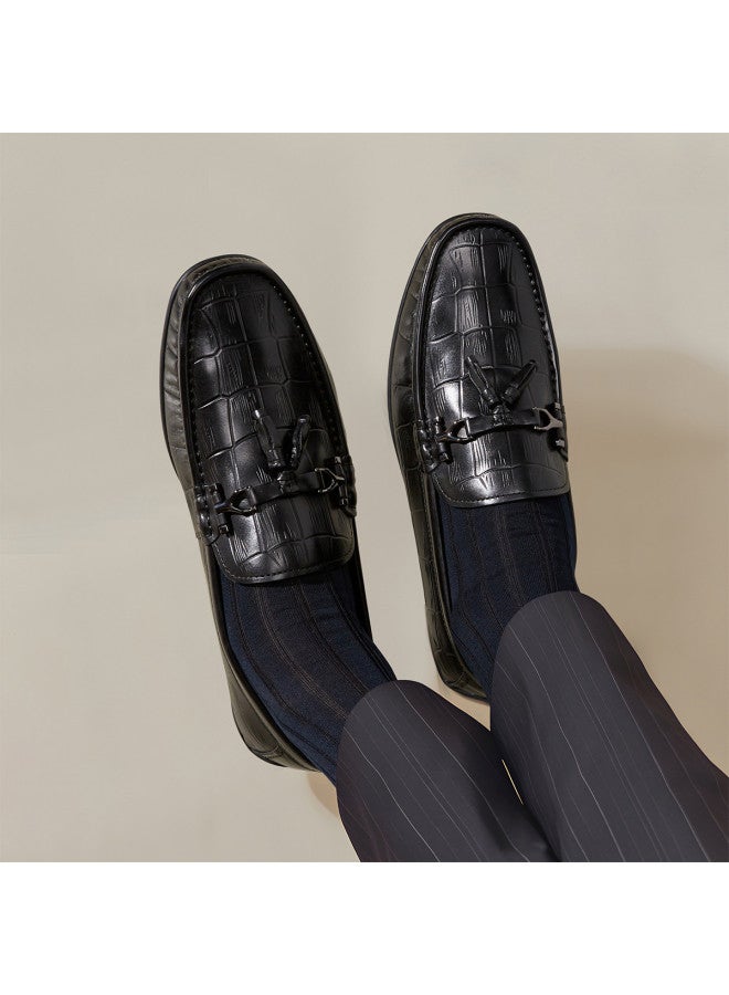 یاركون 【leap Month Shoes】 أحذية رجالية من جلد طبيعي سالبة للمشي بدون رباط للعمل غير الرسمي، ستايل تنقل جديد للخريف - Image 5