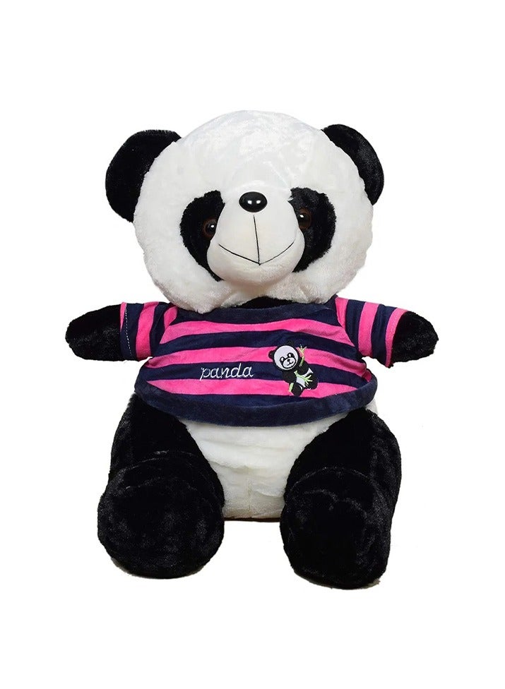 Panda Teddy Bear Striped T-Shirt Size 4 