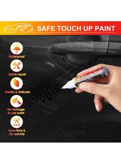 HY Touch Up Paint for Cars, 4 Pcs Black Car Paint Scratch Repair, Two-in-One Car Paint Scratch Repair, Car Scratch Remover Pen, Automotive Touch Up Paint Pen to Repair Car Paint Scratches  - Image 2