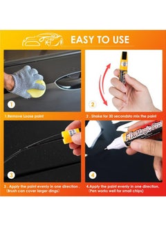 HY Touch Up Paint for Cars, 4 Pcs Black Car Paint Scratch Repair, Two-in-One Car Paint Scratch Repair, Car Scratch Remover Pen, Automotive Touch Up Paint Pen to Repair Car Paint Scratches  - Image 4