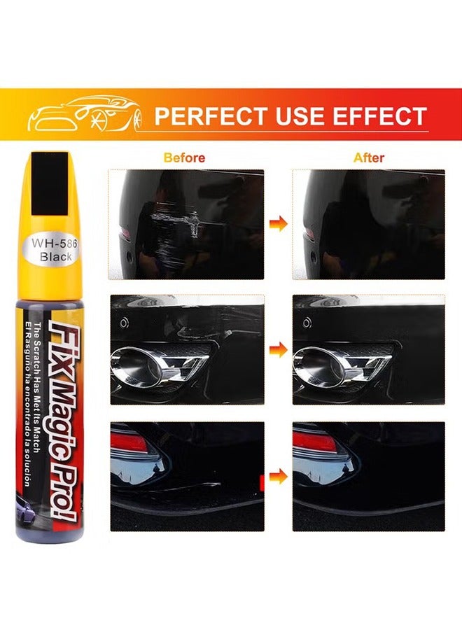 HY Touch Up Paint for Cars, 4 Pcs Black Car Paint Scratch Repair, Two-in-One Car Paint Scratch Repair, Car Scratch Remover Pen, Automotive Touch Up Paint Pen to Repair Car Paint Scratches - Image 5