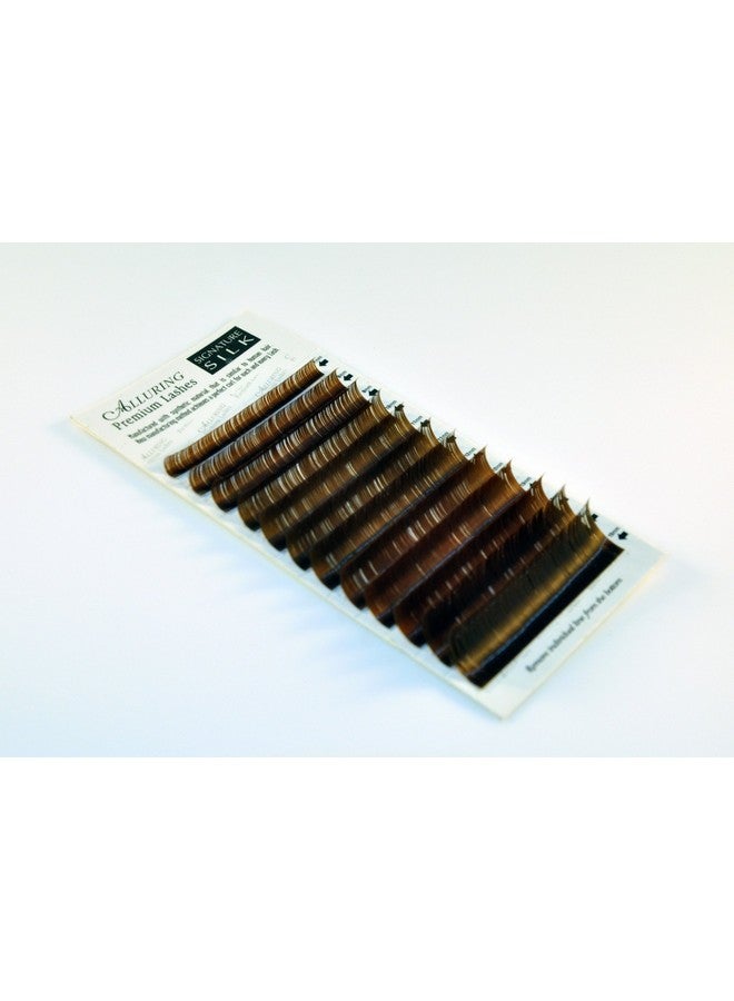 Alluring Signature Silk Lashes Dark Brown C Curl .20Mix - Image 1