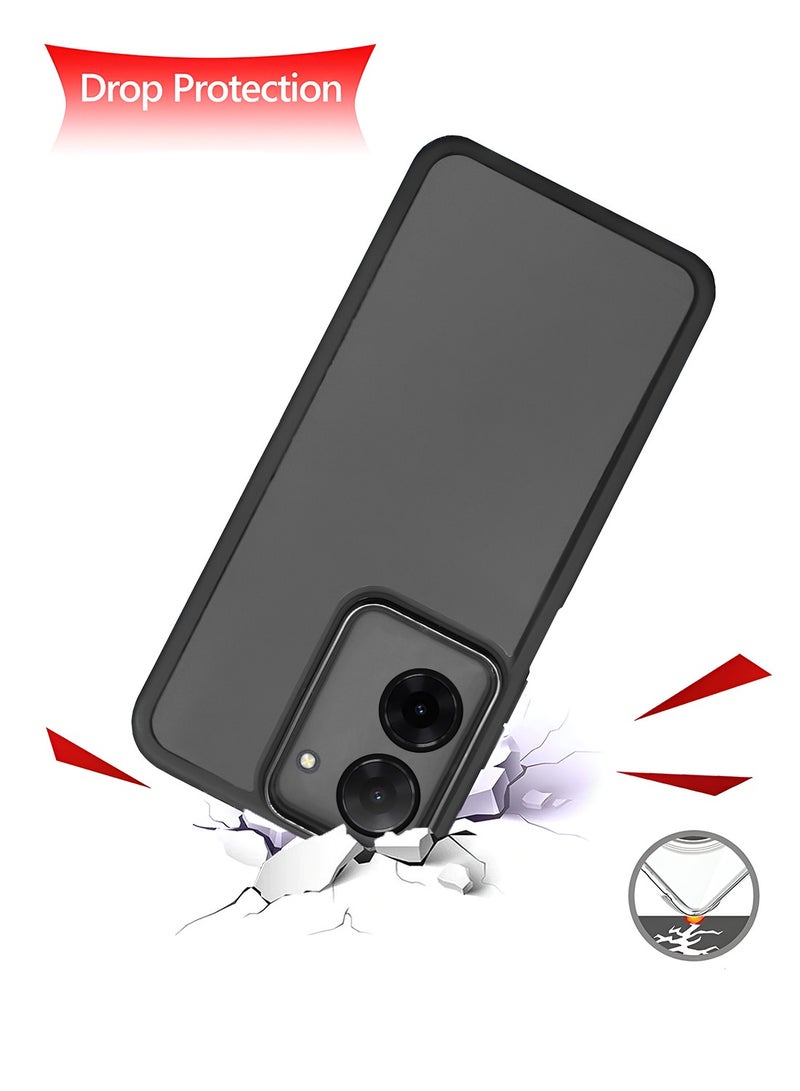 Wtech Xiaomi Redmi A5 4G 2025 Soft Transparent TPU Silicone Ultra Thin Phone Stylish Electroplated Camera Border Back Case Cover - Black - Image 3