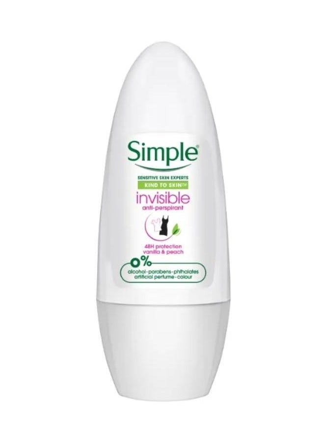 simple Roll On Deodorant Invisible Anti-Perspirant 45 ml 