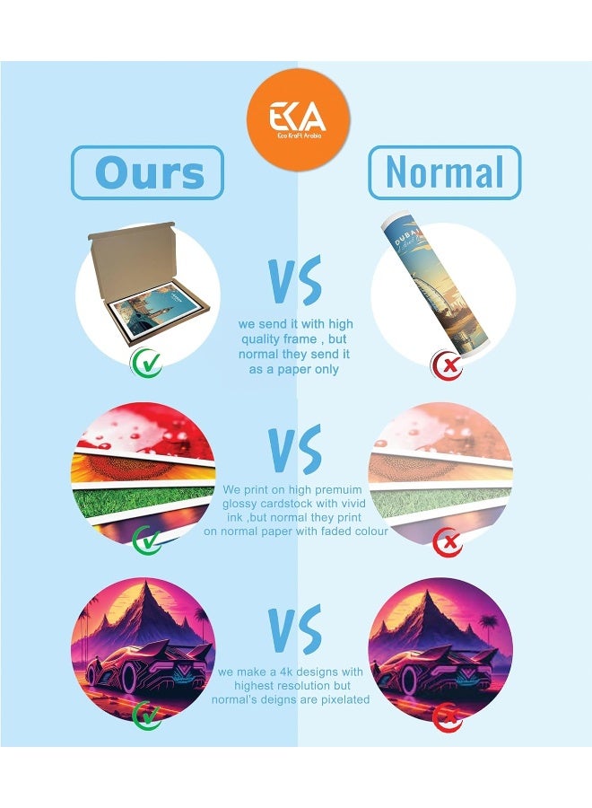 Eka Bridge Night City Lighting 30X40(Framed) - Image 4