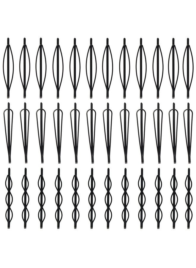 PIDOUDOU 36 Pieces 2.7Inch Black Bobby Pins for Women, Black Metal Hair Clips for Girls Hair Pins - Image 1