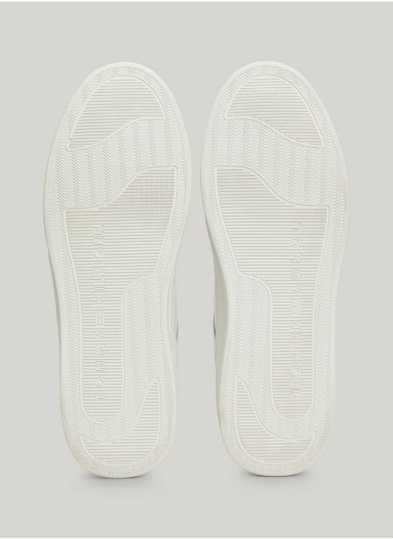 Women's Essential Metallic Detail Basketball Trainers -  Leather mix upper, Beige - pzsku/ZA267C334C4186560B9E9Z/45/_/1724216630/0ac8f232-a07a-413d-8598-9af36de50b69