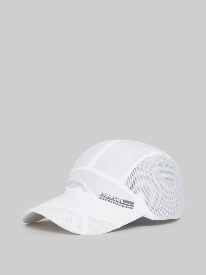 Styli White Metal Badge Detail Baseball Cap